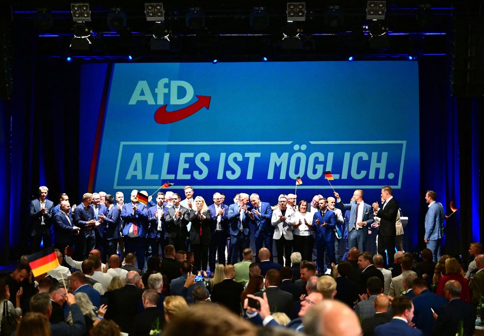 Wahparty der AfD in Magdeburg am 6. September 2026. 